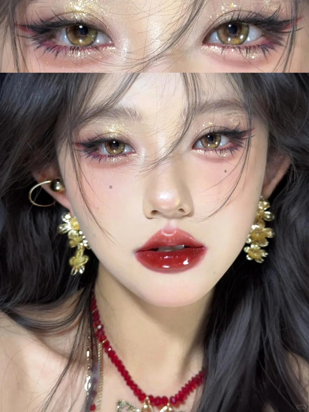 New Year's Money-Attracting | Rich and Noble Red Makeup Tutorial