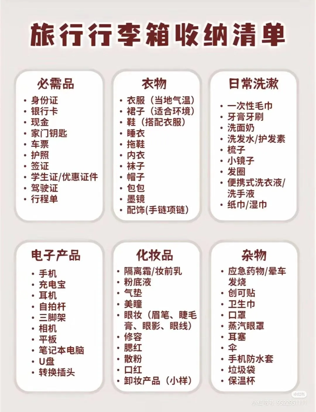 Travel Essentials Packing List