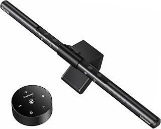 Quntis Computer Monitor Lamp, Screen Monitor Light Bar for Eye Caring, USB Reading LED Task Lamp with Auto-Dimming, Dimmable Light Bar, Touch Control, No Glare Space Saving Home Office Desk Lamps