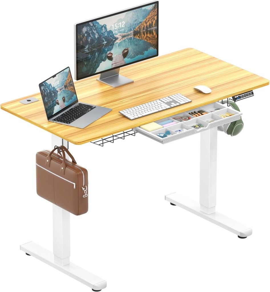 SHW 48-Inch Electric Height Adjustable Standing Desk