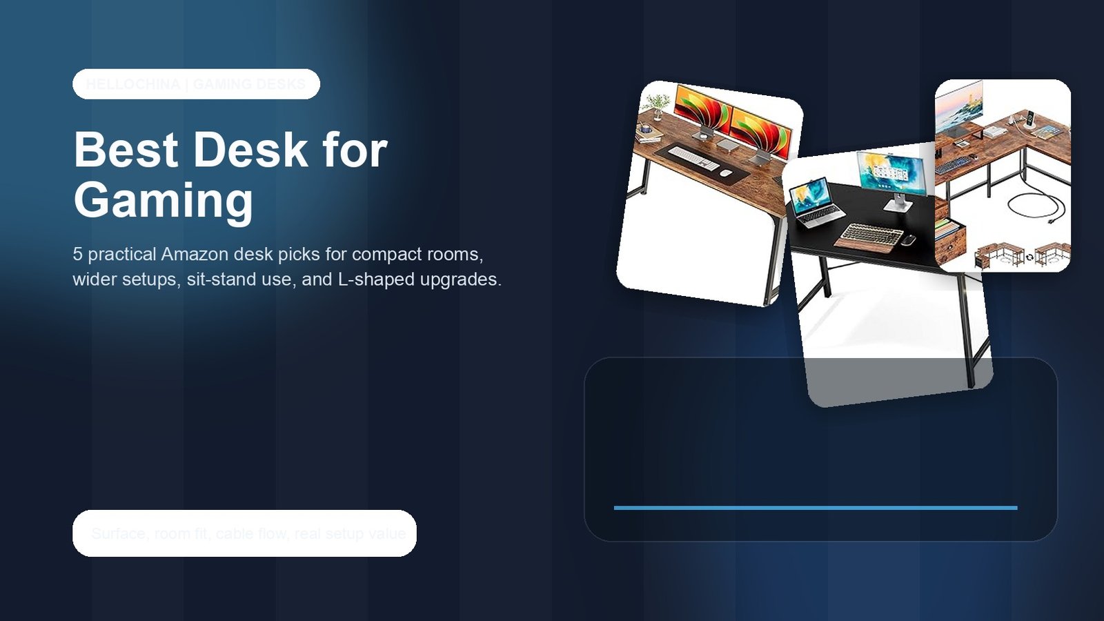 Best desk for gaming cover with practical desk setup cards