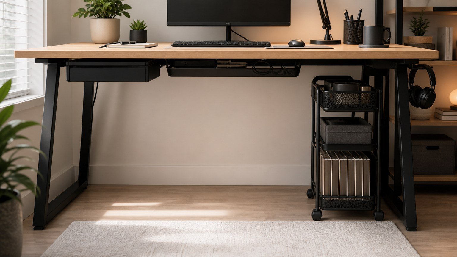 Best Under-Desk Storage Layout for Small Rooms AI cover image