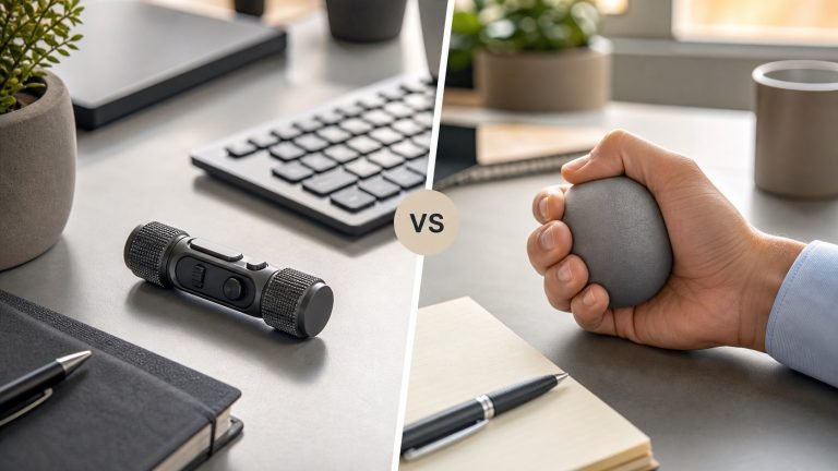 Fidget Toy vs Stress Ball for Office: Which One Fits Work Better? AI cover image