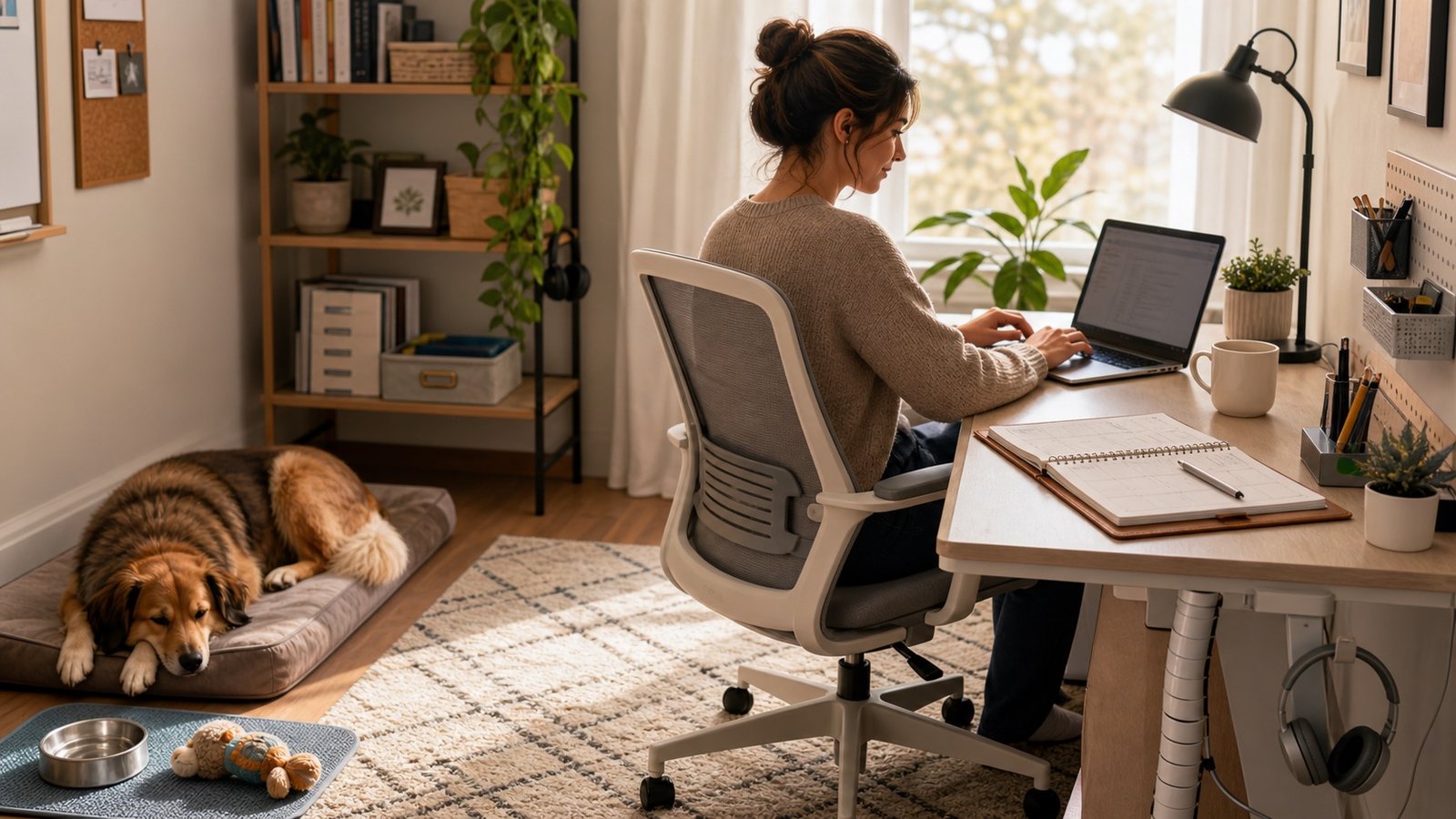 How to Work From Home With a Dog Without Losing Focus AI cover image