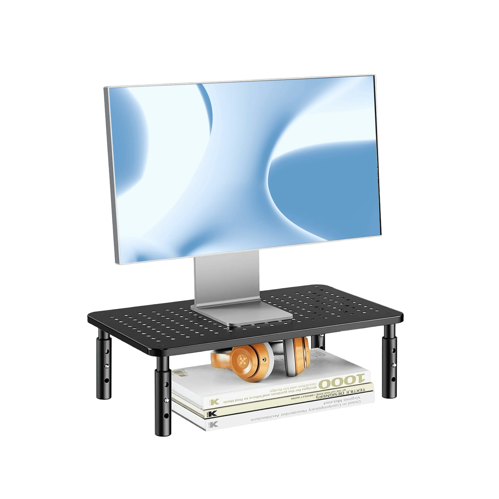HUANUO 3-Level Adjustable Monitor Riser