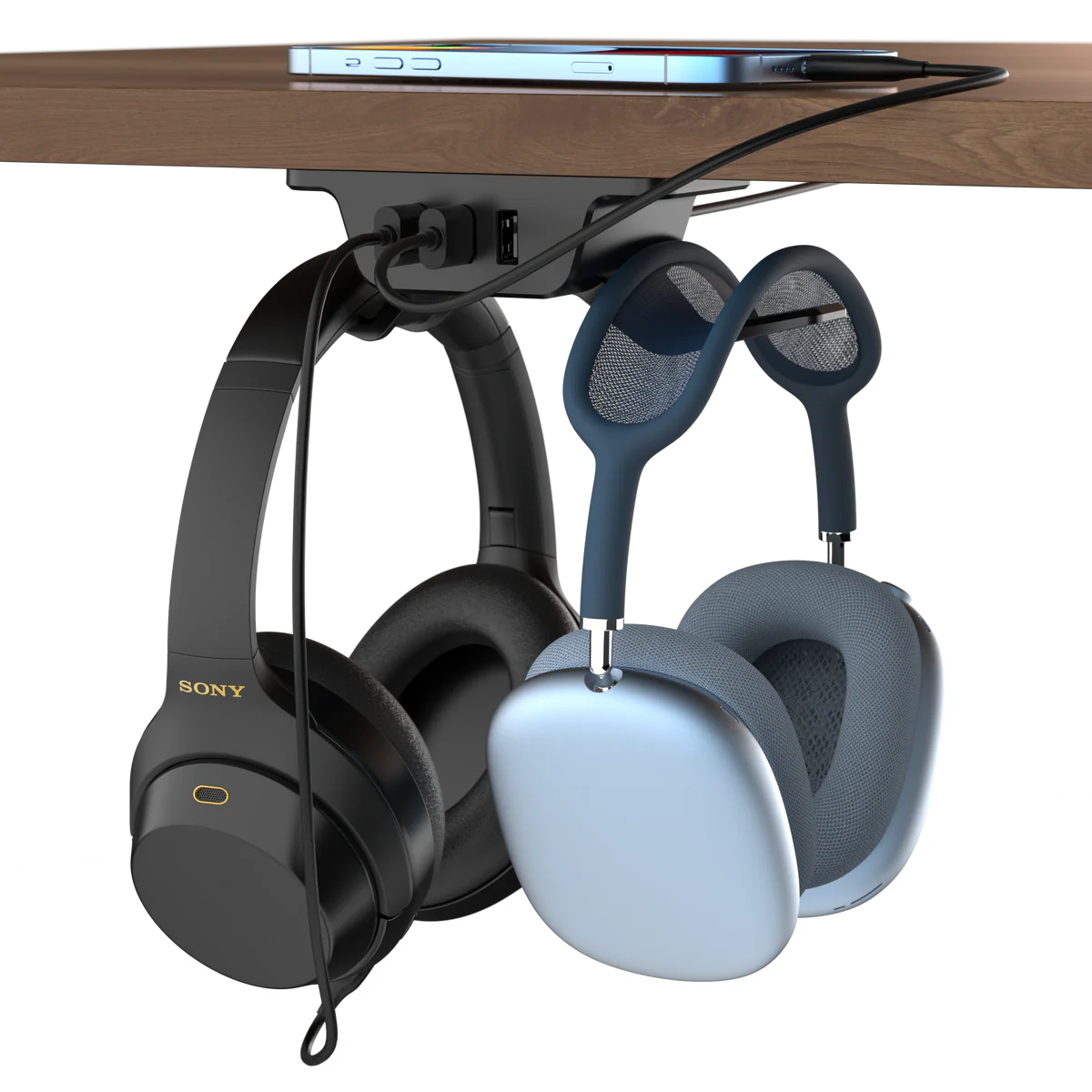 HumanCentric Headphone Hanger with USB Charger